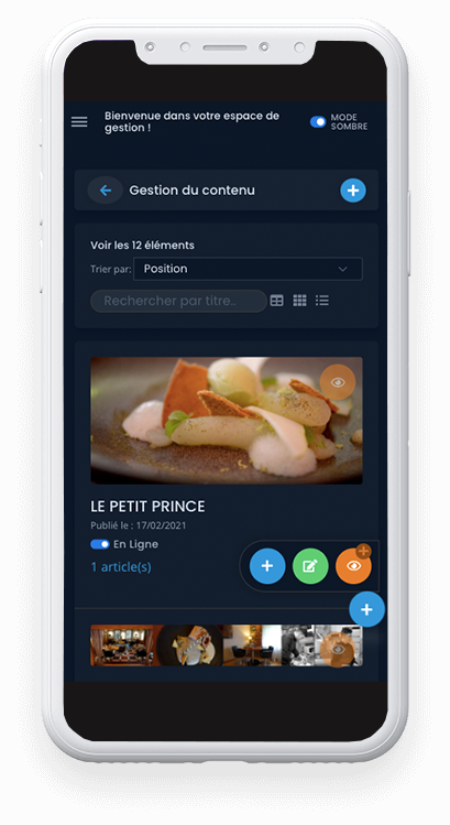 Démonstration Back Office 2021
